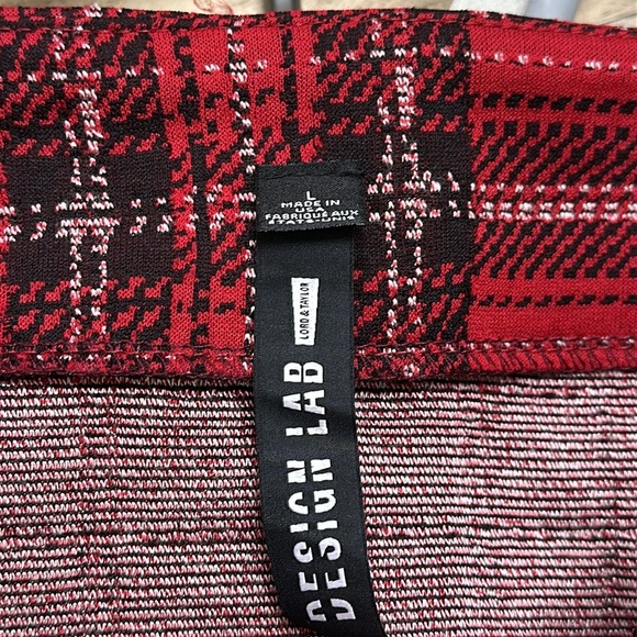 DESIGN LAB Plaid SKIRT Size Large - Picture 4 of 5